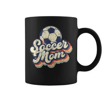 Soccer Mom Funny Soccer Ball Retro Vintage Mom Life Coffee Mug | Mazezy UK