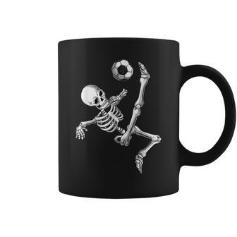 Soccer Skeleton Halloween Men Boys Soccer Player Halloween V2 Coffee Mug - Thegiftio UK