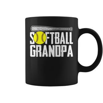 Softball Dad Funny Fathers Day Softball Grandpa Gift For Mens Coffee Mug | Mazezy