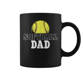 Softball Dad Team Sport Fathers Day Coffee Mug | Mazezy