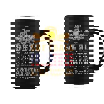 Softball Godfather Like A Baseball Dad Us Flag Fathers Day Coffee Mug - Thegiftio UK