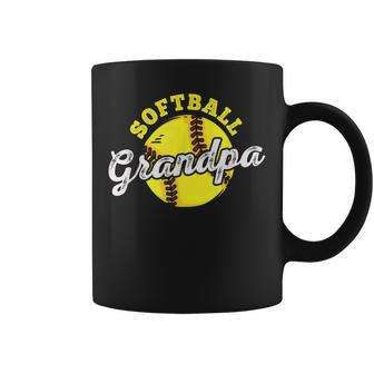 Softball Grandpa Grandfather Fathers Day Coffee Mug | Mazezy