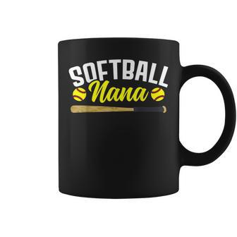 Softball Player Grandma Mothers Day Softball Nana Softball Coffee Mug - Thegiftio UK