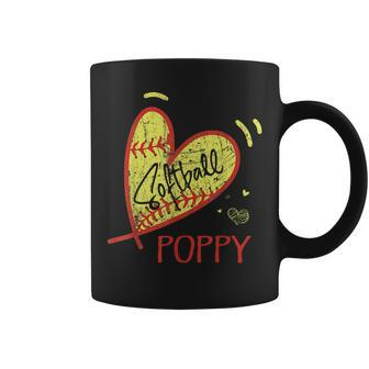 Softball Poppy For Grandpa Fathers Day Gifts Coffee Mug | Mazezy