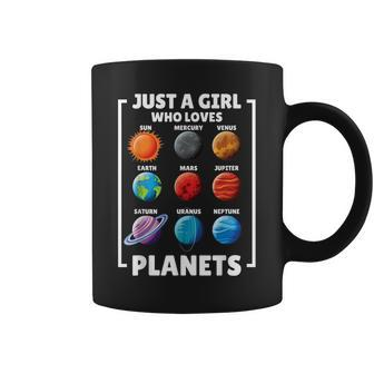 Solar Star System Space Science Just A Girl Who Loves Planet Coffee Mug | Mazezy