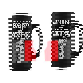 Solidarity With Writers Guild Of America On Strike Coffee Mug | Mazezy