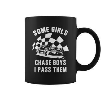 Some Girls Chase Boys I Pass Them Car Racing Cool T-Shirt Coffee Mug - Thegiftio UK