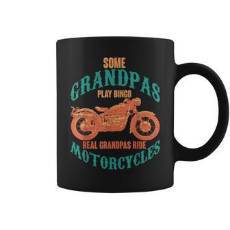 Some Grandpas Play Bingo Real Grandpas Ride Motorcycle Biker Coffee Mug | Seseable CA