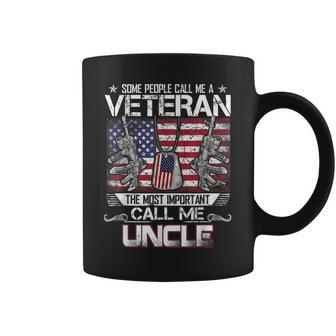 Some People Call Me A Veteran The Most Important Uncle Gift For Mens Coffee Mug | Mazezy