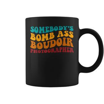 Somebodys Bomb Ass Boudoir Photographer Funny Retro Coffee Mug | Mazezy