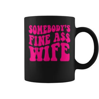 Somebodys Fine As Wife Funny Mama Mom Saying Cute Retro Coffee Mug - Seseable