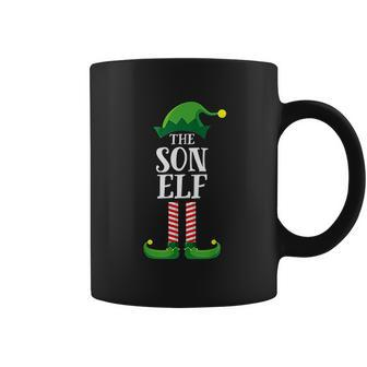 Son Elf Matching Family Group Christmas Party Pajama Coffee Mug - Thegiftio UK