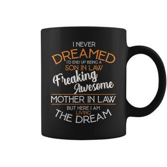Son In Law Of A Freaking Awesome Mother In Law Mothers Day Coffee Mug | Mazezy
