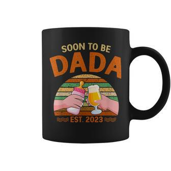 Soon To Be Dada Est 2023 Fathers Day New Dad Vintage Coffee Mug - Thegiftio UK