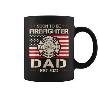 Soon To Be Firefighter Dad Proud Fireman New Dad Fathers Day Coffee Mug - Thegiftio UK