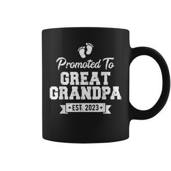 Soon To Be Great Grandfather Promoted To Great Grandpa 2023 Gift For Mens Coffee Mug | Mazezy