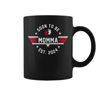 Soon To Be Momma Est 2024 Fathers Day Baby Pregnancy Coffee Mug - Thegiftio UK