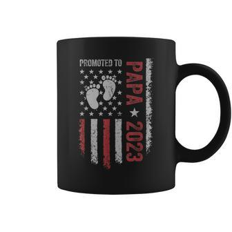 Soon To Be Papa New Dad Promoted To Daddy 2023 Coffee Mug - Seseable