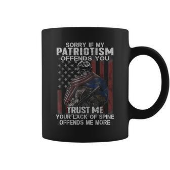 Sorry If My Patriotism Offends You Veteran Atriotism Coffee Mug | Mazezy