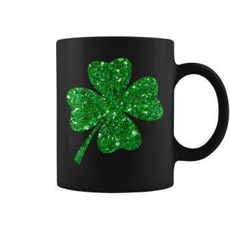 Sparkle Clover Irish For St Patricks & Pattys Day V2 Coffee Mug | Mazezy