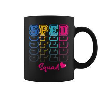 Sped Squad Proud Special Education Para Teacher Colorful Coffee Mug | Mazezy