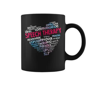 Speech Therapy Gift Speech Language Pathologist Word Cloud Coffee Mug | Mazezy