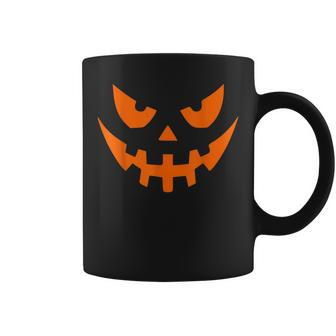 Spooky Pumpkin Face Halloween Funny Men Women Kids V2 Coffee Mug - Thegiftio UK