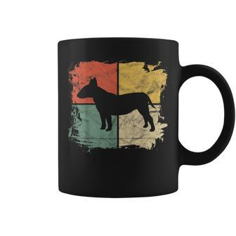 Square Retro Bull Terrier Owner Gift Dog Bully Dad Pet Mom Coffee Mug - Seseable