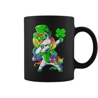 St Patricks Day 2023 Funny Dab Unicorn Leprechaun Lepricorn Coffee Mug - Seseable