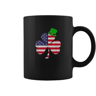St Patricks Day Irish American Flag Shamrock V2 Coffee Mug - Thegiftio UK