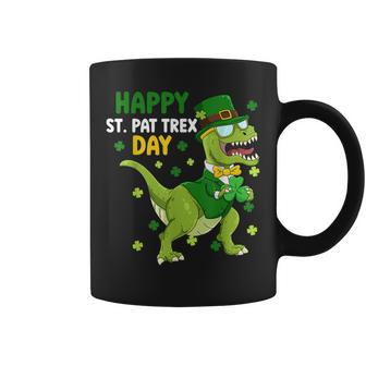 St Patricks Day Leprechaun Dinosaur Dino Happy St Pat Trex Coffee Mug - Thegiftio