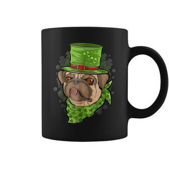 St Patricks Day Pug Puppy Dog Gift Lover Dog Coffee Mug - Seseable