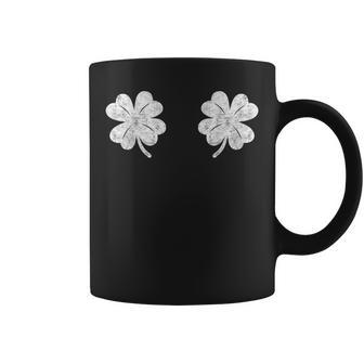 St Patricks Day Saint Paddys Distressed Irish Shamrock Boobs Coffee Mug | Mazezy
