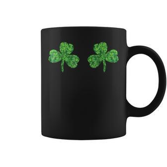 St Patricks Day Shirt Women - Shamrock Boobs Funny T Shirt Coffee Mug | Mazezy