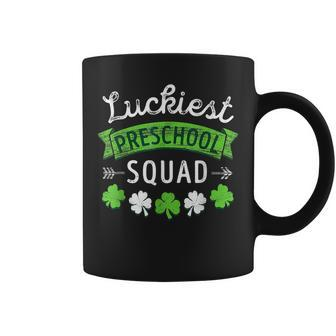 St Patricks Day Teacher Luckiest Preschool Squad Coffee Mug - Seseable