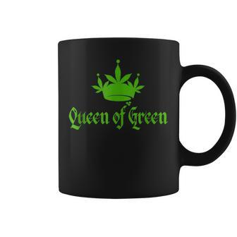 St Patricks Marijuana Queen Of Green Weed Cannabis Coffee Mug - Seseable
