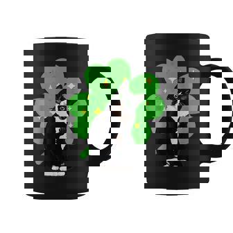 St Saint Patricks Day Tuxedo Cat Men Women Kids Costume Coffee Mug - Seseable