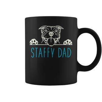 Staffy Dad With Staffordshire Bull Terrier Dog Coffee Mug - Thegiftio UK