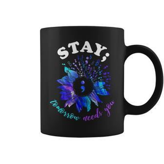 Stay Tomorrow Needs You Mental Health Matters Coffee Mug | Mazezy