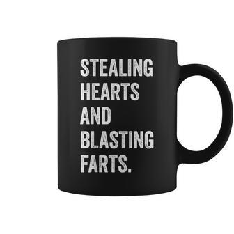 Stealing Hearts And Blasting Farts Retro Vintage Coffee Mug - Seseable