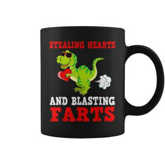 Stealing Hearts And Blasting Farts T Rex Cute Toddler Coffee Mug - Seseable