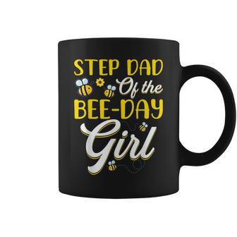 Stepdad Of The Bee Day Girl Family Matching Birthday Coffee Mug | Mazezy