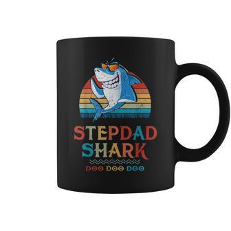 Stepdad Shark Fathers Day Gift V2 Coffee Mug - Seseable
