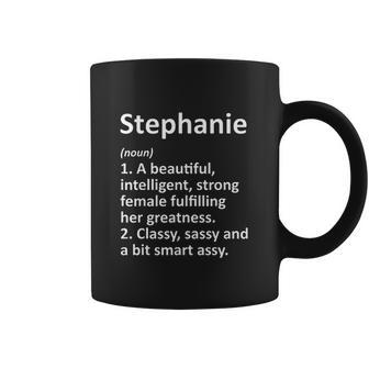 Stephanie Definition Personalized Name Funny Christmas Gift Coffee Mug - Thegiftio UK