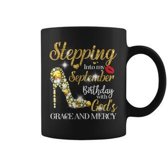Stepping Into September Birthday With Gods Grace And Mercy Coffee Mug - Seseable