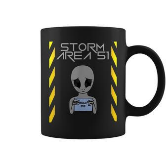 Storm Squad Area 51 Cute Sweet Funny Alien Help Me Adorable Coffee Mug | Mazezy