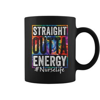 Straight Outta Energy Nurse Life Gift For Womens Coffee Mug - Thegiftio UK