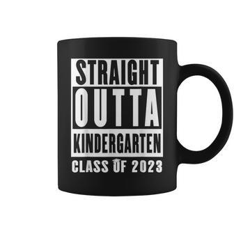 Straight Outta Kindergarten Class Of 2023 Graduation Coffee Mug - Seseable