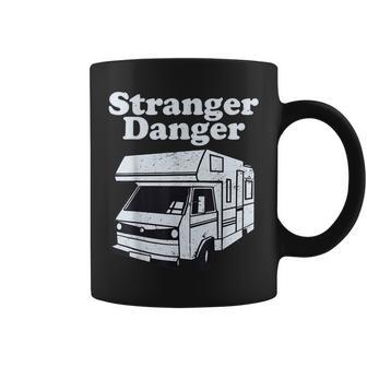 Stranger Danger Funny Vintage Retro Creepy Van Humor Gift Coffee Mug - Seseable