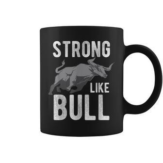 Strong Like A Bull Powerlifting Bodybuilding Coffee Mug | Mazezy